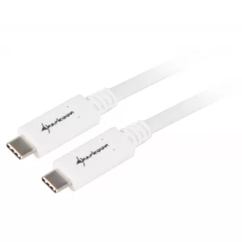 USB laidas Sharkoon USB 3.2 Gen 1 0,5 m baltas