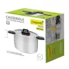 Puodas Maestro MR-3530-24 nerūdijančio plieno 24 cm, 5,5 l, sulankstomos rankenos, stiklinis dangtis