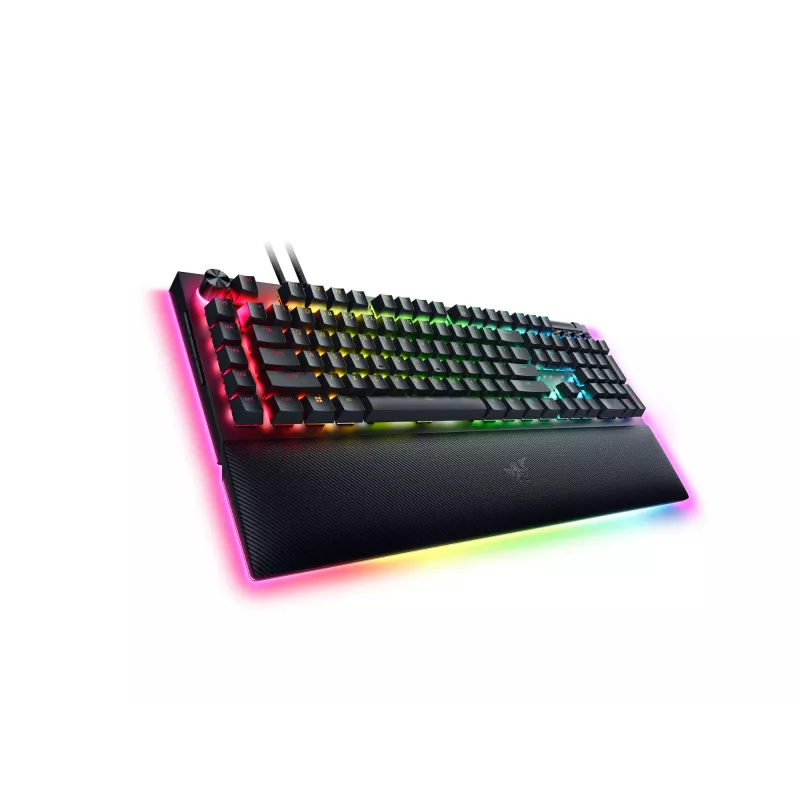 RAZER BlackWidow V4 Pro klaviatūra su žaliais jungikliais - JAV išdėstymas
