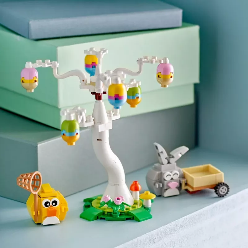LEGO Blocks 40808 Velykų zuikis ir viščiukas kiaušinių medžioklė