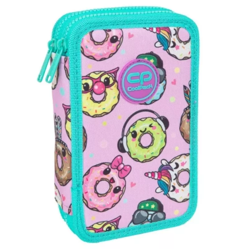 Pieštukinė Coolpack Jumper 2 su dviejų skyrių dizainu, užtrauktuku, audinio apdaila