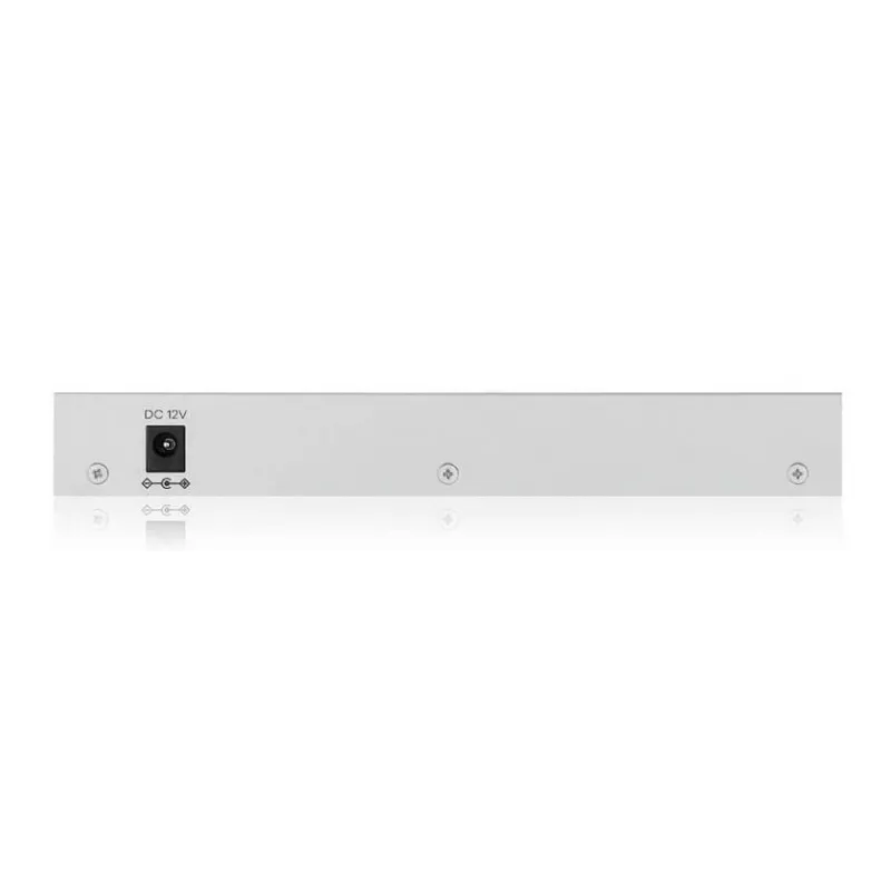 Valdomas L2 Gigabit Switch Zyxel GS1200-10v3 — 8x Gigabit (10/100/1000), 20 Gbps, MAC 4000, stalinis, pilkas
