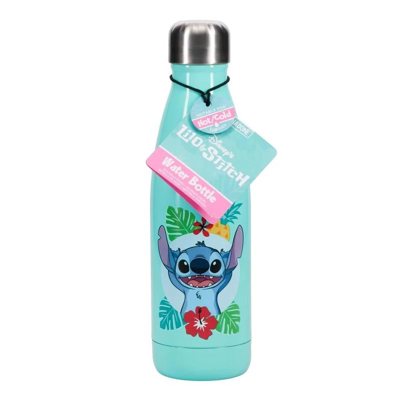 Geriamasis butelis Paladone PP10960LS 460 ml nerūdijantis plienas turkio spalva su Stitch dizainu
