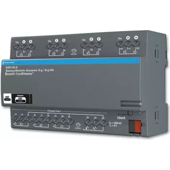 Perjungimo pavara Busch-Jaeger 6251/8.8, DIN bėgis, 8 kanalai, DC 21–30 V, 1380 W, 144×64.5×90 mm