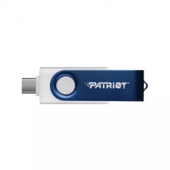 USB atmintukas Patriot Memory 64GB Dual USB A+C PS64GX550AAD baltas mėlynas