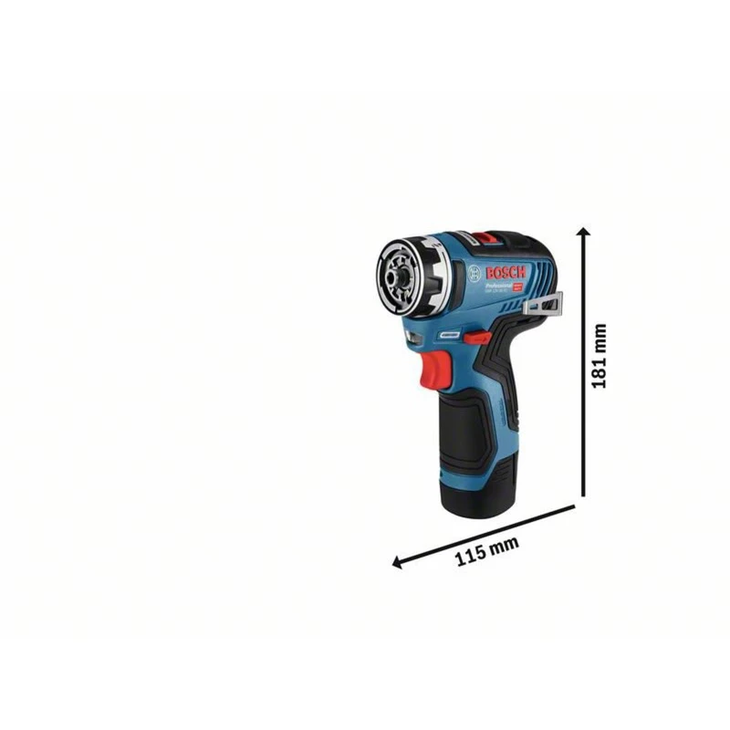 Bosch GSR 12V-35 FC Professional gręžtuvas 1750 RPM 590 g juodas, mėlynas