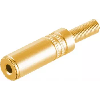 3,5 mm stereo jungtis ShiverPeaks 51210-MG, metalinis korpusas, auksuoti kontaktai