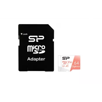 MicroSDXC atminties kortelė Silicon Power 64GB UHS-I Class 10 SP064GBSTXDV3V20SP