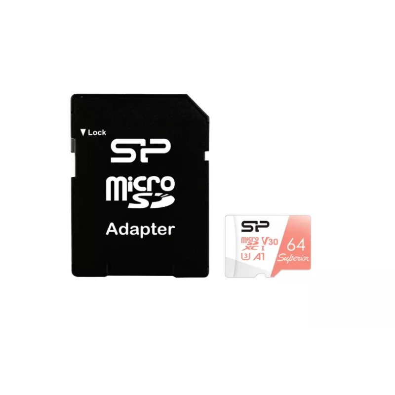 MicroSDXC atminties kortelė Silicon Power 64GB UHS-I Class 10 SP064GBSTXDV3V20SP