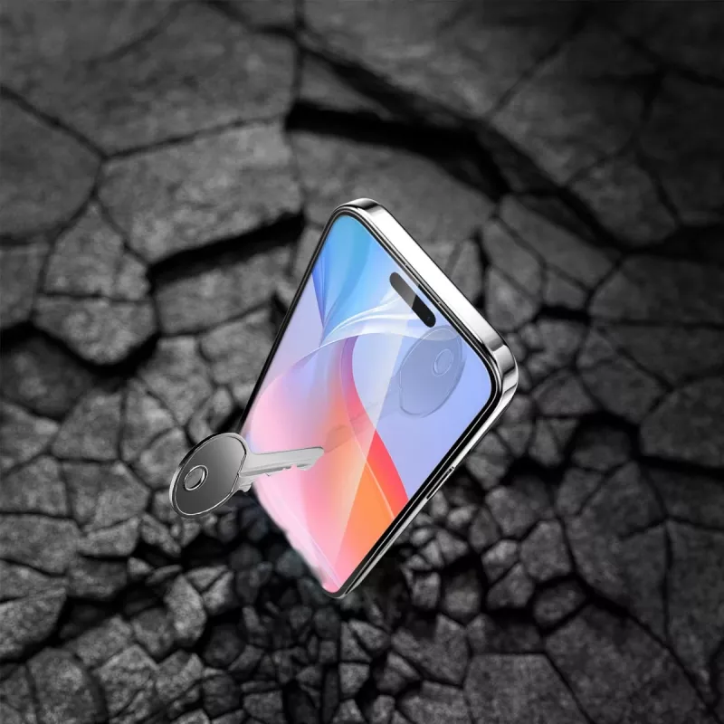 Apsauginis stiklas 4smarts 541200 Apple iPhone 16 skaidrus, atsparus smūgiams ir įbrėžimams