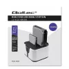 Qoltec 50309 dokų stotis HDD SSD 2.5 3.5 | SATA III | USB 3.0 | Super sparta 5 Gb/s | su klonavimo funkcija