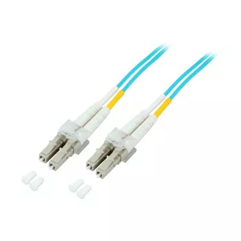 EFB-Elektronik Duplex Jumper LC-LC 50/125µ, OM3, LSZH, aqua, 2.0mm, 1m