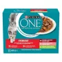 Šlapias kačių ėdalas Purina Nestlé Sterilcat Mix Flavours multipaketas 12x85 g, suaugusioms, 78% drėgmės, 13% baltymų