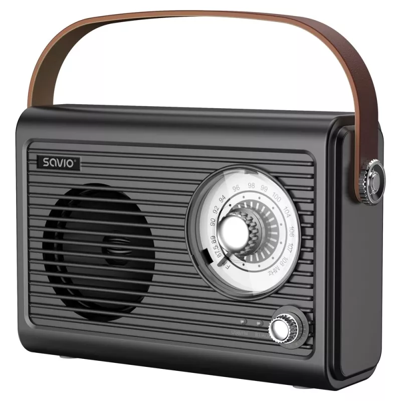 Nešiojamas radijo imtuvas Savio RS-01 Analog Black