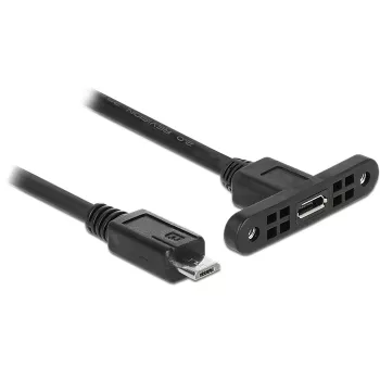 USB laidas DeLOCK 85245 USB 2.0 0,25 m Micro-USB B juodas