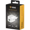 USB C/A sieninis įkroviklis YENKEE YAC G38 20W 3A Power Delivery (USB‑C ir USB‑A)