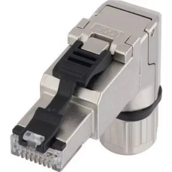 Lapp ED-IE-90-6A-A-20-FC kampinis RJ45 kištukas, ekranuotas, 90°