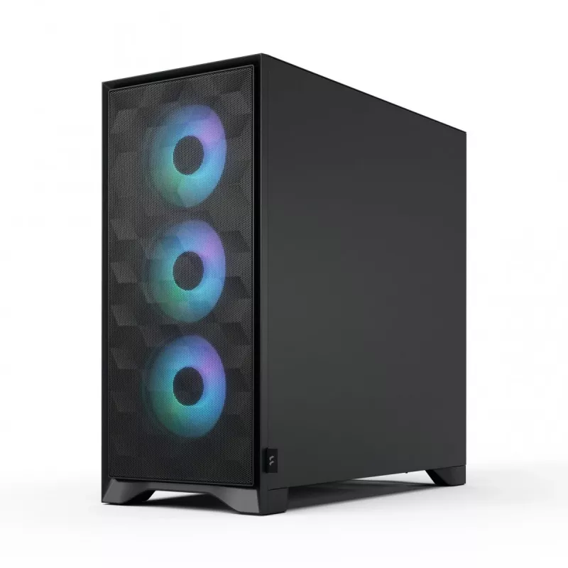 Fractal Design Pop 2 Air Black Solid – vidutinis kompiuterio korpusas (ATX, 3x 120 mm priekiniai ventiliatoriai)