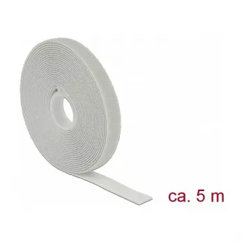 Lipnusis užsegimas (velcro) DELOCK 18276, pilkas, 13 mm x 5 m, 1 vnt.