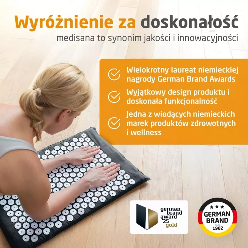 Medisana MM 100 akupresūros kilimėlis su šildymo funkcija
