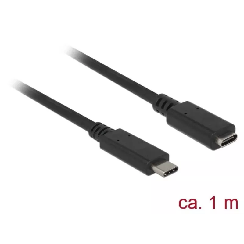 USB laidas DeLOCK 85533 USB 3.2 Gen 1 1 m USB-C juodas