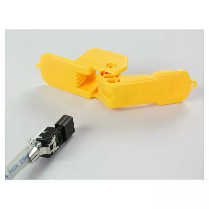 DeLOCK 86033 įrankis RJ45 kištukų užspaudimui, geltonas, 25 mm plotis, 60 mm gylis, 23 mm aukštis