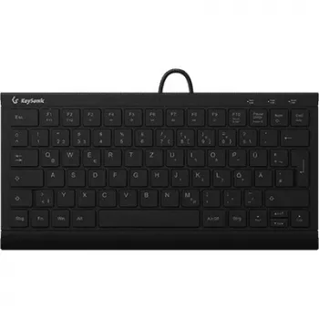 Klaviatūra KeySonic KSK-5011ELC (DE) USB QWERTZ juoda