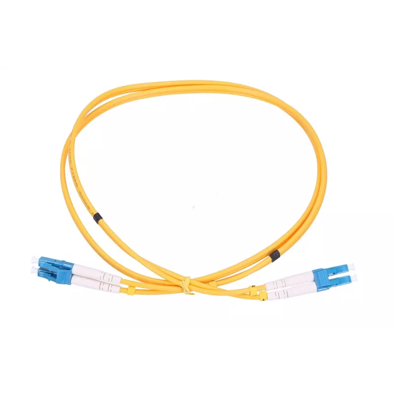 Skaidulinis šuolis Extralink LC/UPC – LC/UPC, vienmodis dvigubas, G.657.A1, 3 mm, 1 m