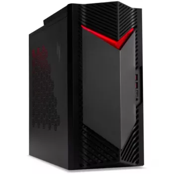 Acer Nitro 50 N50-660 žaidimų kompiuteris su bokšto korpusu, Intel Core Ultra 7 265F, 32 GB DDR5, 1 TB M.2 SSD, NVIDIA GeForce RTX 5060 8 GB, Wi-Fi 7, Bluetooth 5.3, Windows 11 Home, juodos/raudonos spalvos