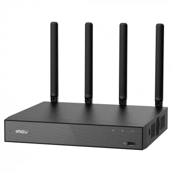 Tinklinis vaizdo registratorius IMOU N118W juodas – 18 kanalų, 4 kanalų atkūrimas, 3840×2160, dviejų juostų Wi‑Fi, SATA iki 16 TB
