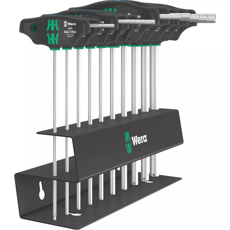Atsuktuvų rinkinys Wera 454/10 HF Imperial 2 – 10 dalių preciziniai atsuktuvai imperiniams (coliniams) varžtams