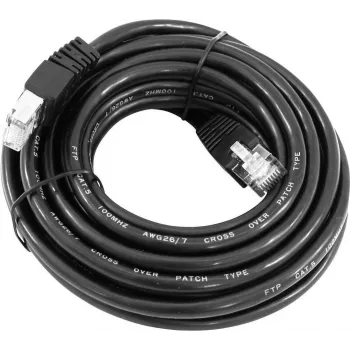 Ethernet kabelis Omnitronic CAT‑5 1 m, juodas