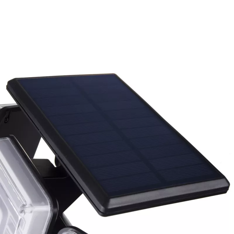 Maclean IP65 saulės LED lempa su judesio ir prieblandos jutikliais 4W 320lm 4000K Li-ion 1200 mAh 3 darbo režimai prožektorius saugumui sodui įėjimui