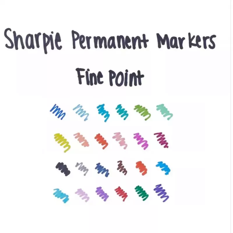 Sharpie smulkus nuolatinis žymeklis, juodas, 12 vnt