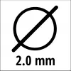 Pjovimo viela EINHELL Super Cut Line 2,0 mm, model 3436653