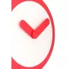 NeXtime laikrodis 2615ro Focus, Ø25 cm, sieninis, baltas/raudonas