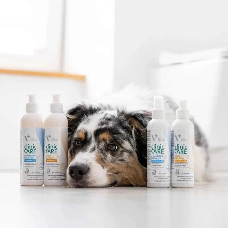 VETEXPERT Clinic Care Balance šampūnas 250 ml – subalansuota odos priežiūra šunims ir katėms