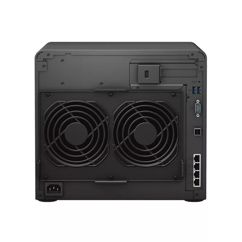 NAS Synology DS2422+; bokštinis; 12x (3,5 SATA HDD/2,5 SATA HDD/2,5 SATA SSD); AMD Ryzen V1500B; 4 GB DDR4 (maks. 32 GB); 4 x 1GbE RJ-45