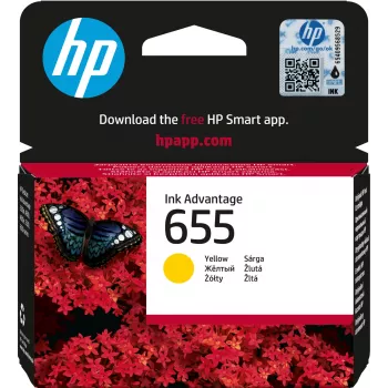 HP 655 geltona originali rašalo kasetė Advantage, geltona, 1 vnt., 600 puslapių