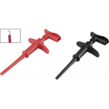 VOLTCRAFT Atšakinis kištukas 4 mm CAT III 1000 V, CAT IV 600 V Juoda/Raudona MSK-118 (VC-8371755)