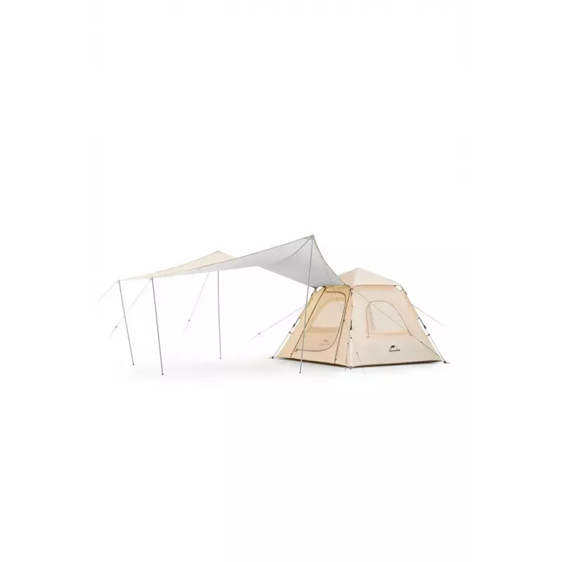 Palapinė Naturehike ango 3 vinyl khaki – 3 vietų lauko palapinė iš vinilo, chaki spalvos