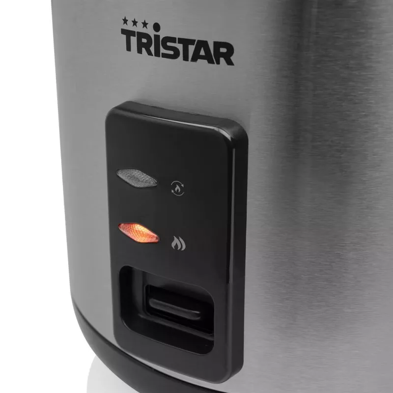 Ryžių virimo puodas Tristar RK-6147 — 1,5 l, 500 W, juodas/sidabrinis