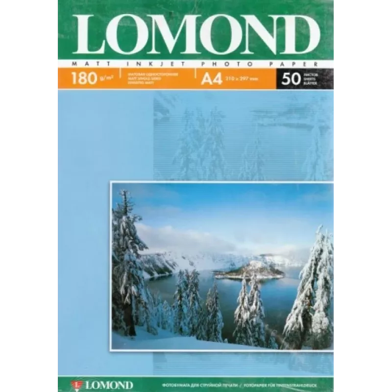 Lomond fotopopierius rašaliniams spausdintuvams matinis 180 g/m² A4, 50 lapų