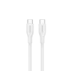 CANYON laidas CC60SC10 USB-C į USB-C 60W 1m Silikoninis Baltas