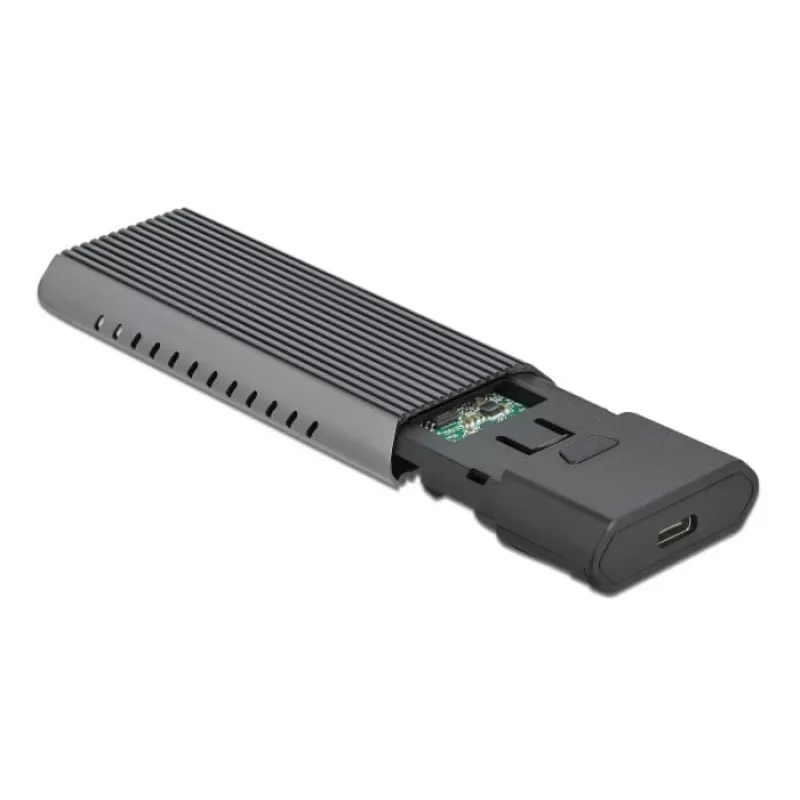 Delock External USB Type-C Combo Enclosure for M.2 NVMe PCIe or SATA SSD - Speichergehäuse - M.2 - M.2 NVMe Card / SATA 10Gb/s - USB 3,2 (Gen 2) (4263