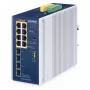 Valdomas jungiklis PLANET IGS-4215-8UP4X IP30 8 prievadų L2/L4 Gigabit Ethernet aliumininis mėlynas