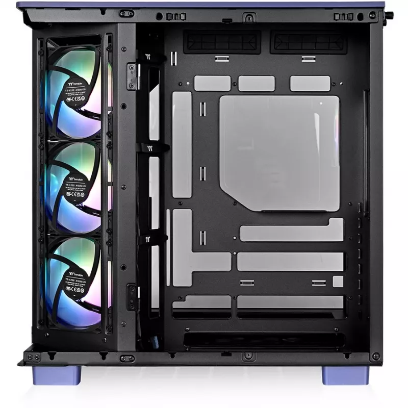 Terminis korpusas Thermaltake View 380 XL TG ARGB, violetinis, dvigubas grūdintas stiklas