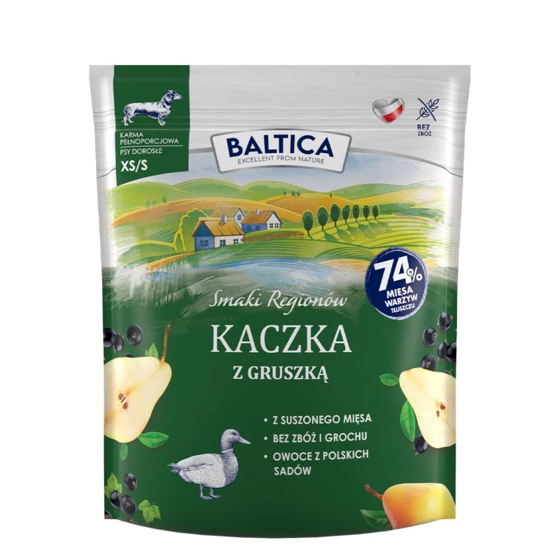 Baltica Smaki Regionow Small Breeds sausas pašaras šunims su antiena ir kriaušėmis, XS/S 1 kg