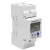 Qoltec 50882 Vienfazis elektroninis elektros energijos skaitiklis DIN bėgiui | Wi-Fi | TUYA | 230V | LCD