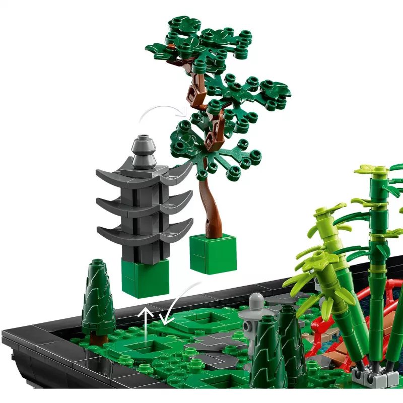 LEGO ICONS 10315 Zen sodas – statybų rinkinys suaugusiems, 1363 detalės, 18+
